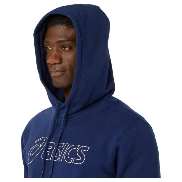 Asics Logo Hoodie Navy Blue5