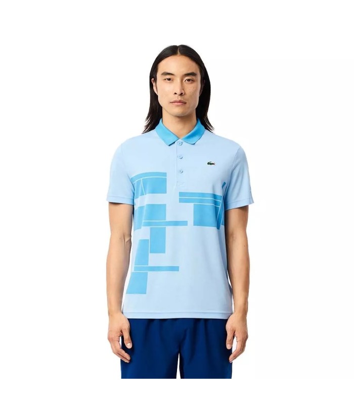 Lacoste Tennis Novak Djokovic Fan Light Blue Polo3