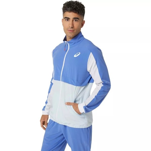 Asics Match Jacket Blue / White3