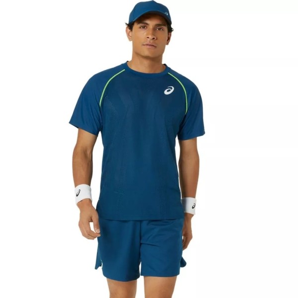 Asics Match T-Shirt Blue1