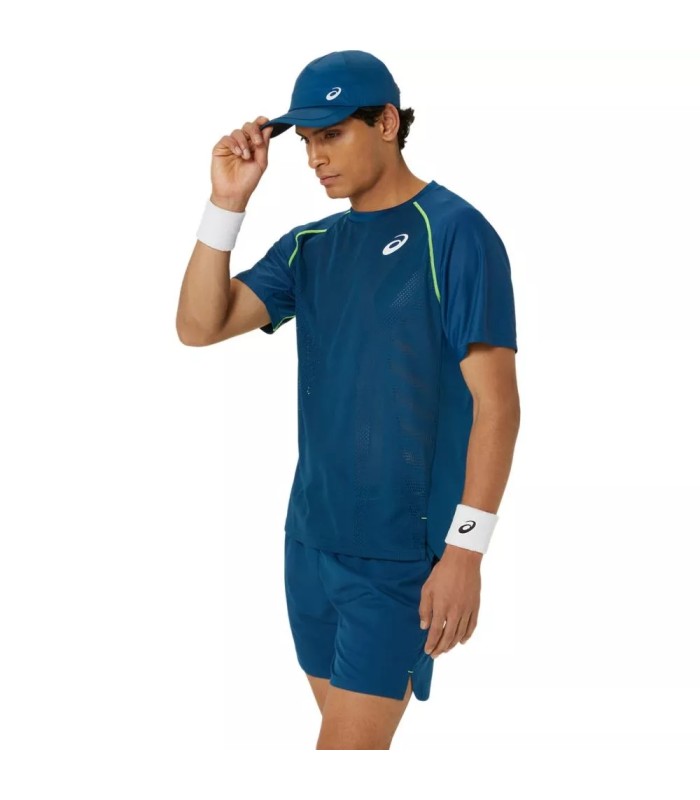 Asics Match T-Shirt Blue3