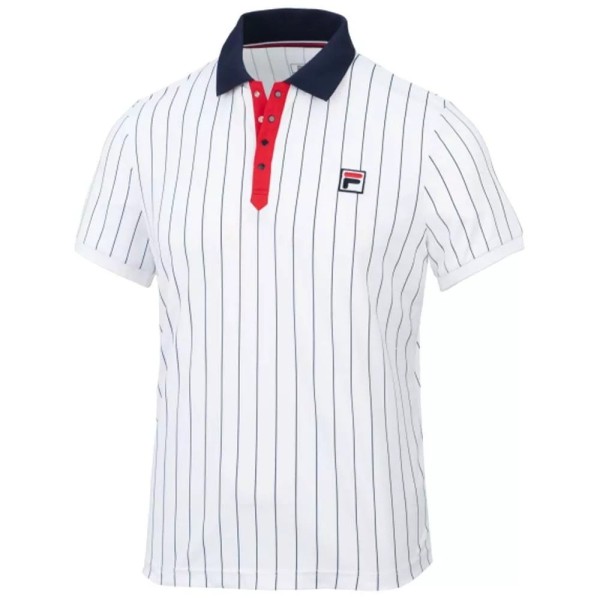 Polo Fila Stripes White1