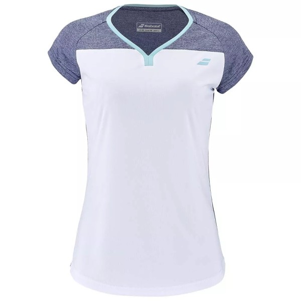 Babolat Play Cap Woman White / Blue Hthr T-Shirt1