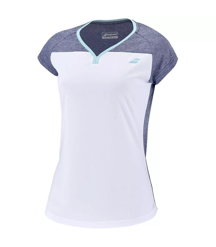 Babolat Play Cap Woman White / Blue Hthr T-Shirt2