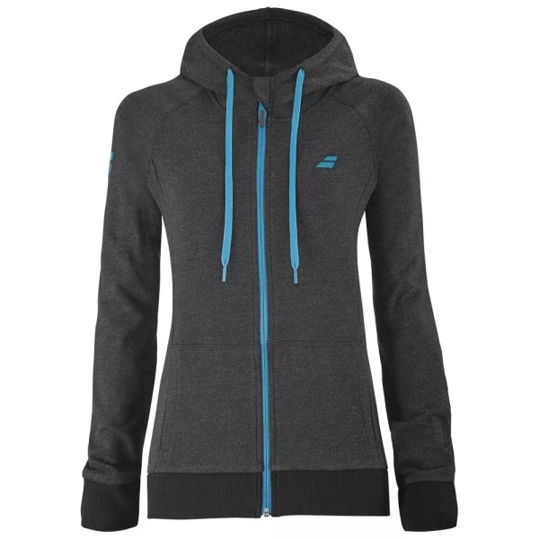 Babolat Exercise Hood Jacket Women Black Heather1