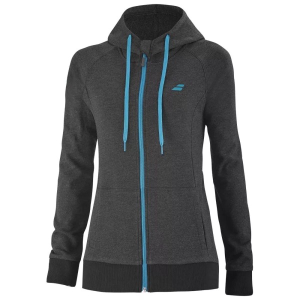 Babolat Exercise Hood Jacket Women Black Heather2