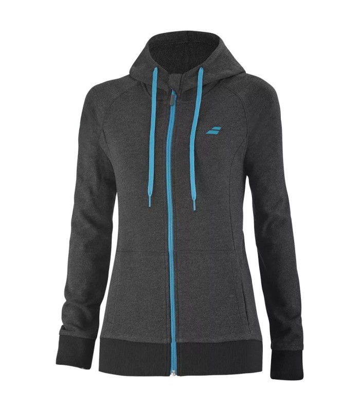 Babolat Exercise Hood Jacket Women Black Heather2