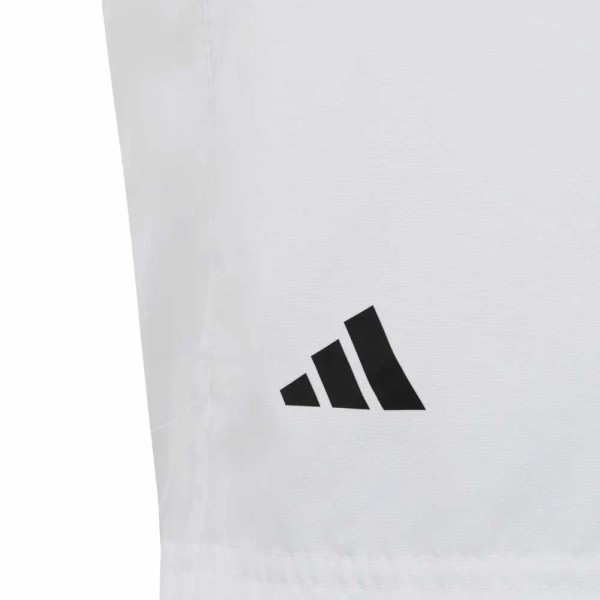 Adidas Junior Club 3 Stripes White Short4