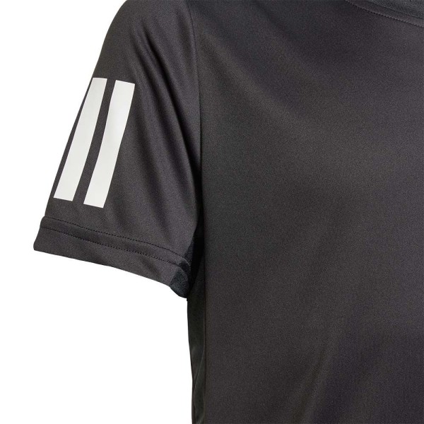 Camiseta Preta Júnior Adidas Club 3-Stripes | Ipontennis