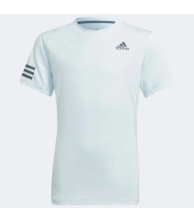 Adidas Club 3 Stripes Blue Junior T-Shirt | IPONTENNIS