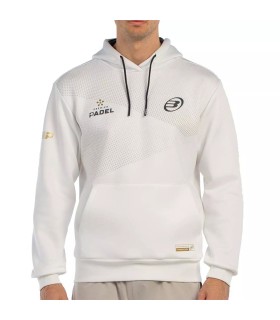 Sudadera Blanca Bullpadel Premier Padel Baque 1