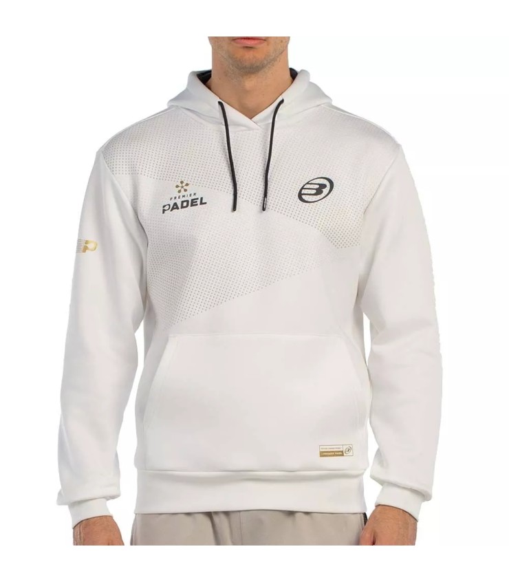 Sudadera Blanca Bullpadel Premier Padel Baque 1