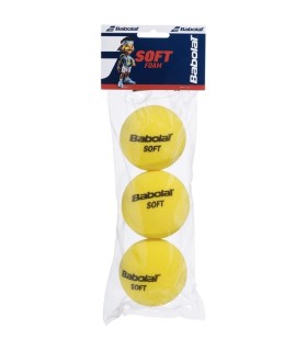 Bolsa de 3 pelotas Babolat de espuma blanda 1