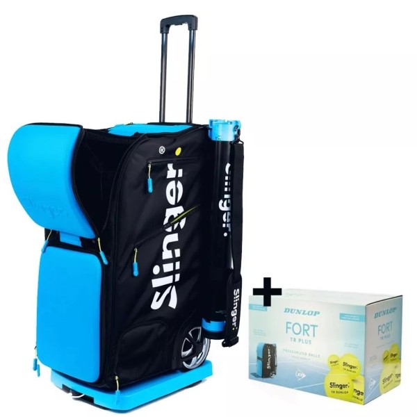 Máquina lançadora de bolas Slinger Bag Caixa de 72 bolas Dunlop Fort TR Plus | IPONTENNIS