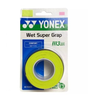 Pacco da 3 overgrip Yonex Wet Super Grap Verde | IPONTENNIS
