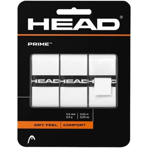 Juego de 3 sobregrips blancos Head Prime 1