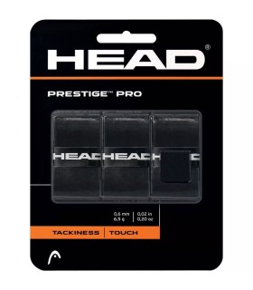 Head Prestige Pro Black Racket x 3 overgrips | IPONTENNIS
