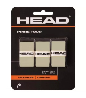 Pack of 3 gray Head Prime Tour overgrips | IPONTENNIS