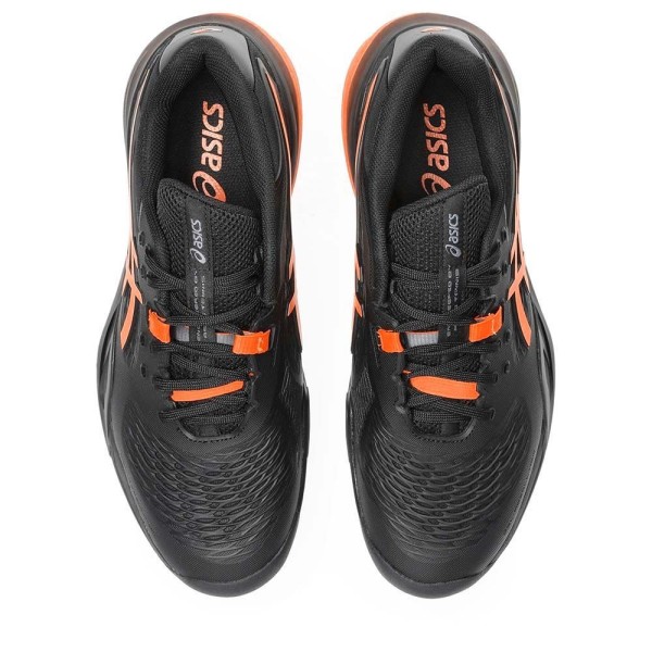 Asics Gel Resolution X Black Orange Shoes | IPONTENNIS