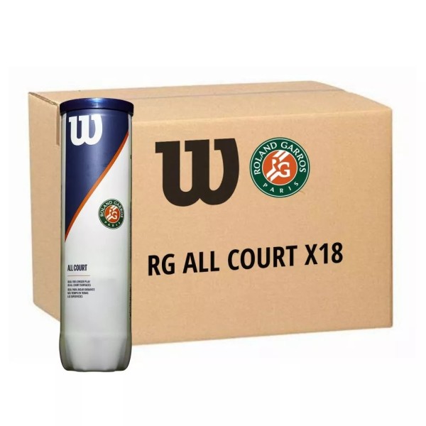 Caja de 9 botes Wilson Roland Garros All Court 1