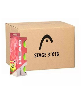 Caja de 16x3 pelotas de tenis HEAD TIP Red 1
