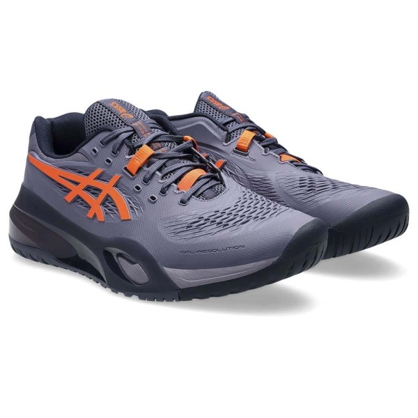 Tenis Asics Gel Resolution X Roxo Laranja | IPONTENNIS