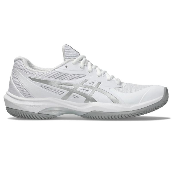 Asics Game FF Clay White Silver Women's Shoes | IPONTENNIS