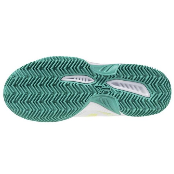 Zapatillas Mizuno Break Shot 4 Clay Blanco Negro Lima Mujer Oferta + Barato 2