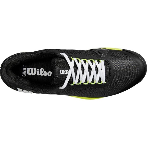 Zapatillas Wilson Rush Pro 4.0 Clay Negro Blanco Amarillo Oferta + Barato 4