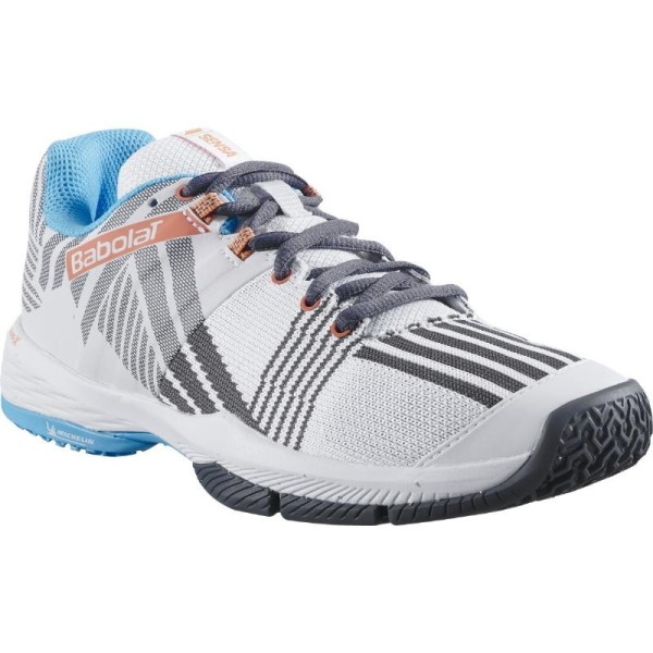 Zapatillas Babolat Sensa Blanco Turquesa Mujer 4