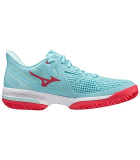 Mizuno Wave Exceed Tour 5 CC Turquoise White Women's Shoes | IPONTENNIS