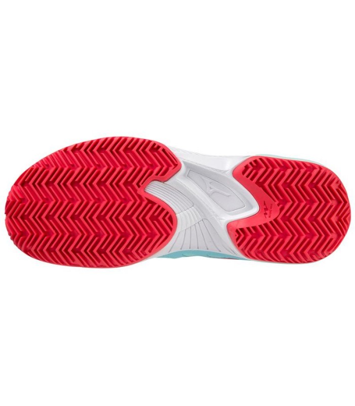 Zapatillas Mizuno Wave Exceed Tour 5 CC Turquesa Blanco Mujer 2