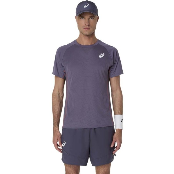 Camiseta Asics Match Morada 1
