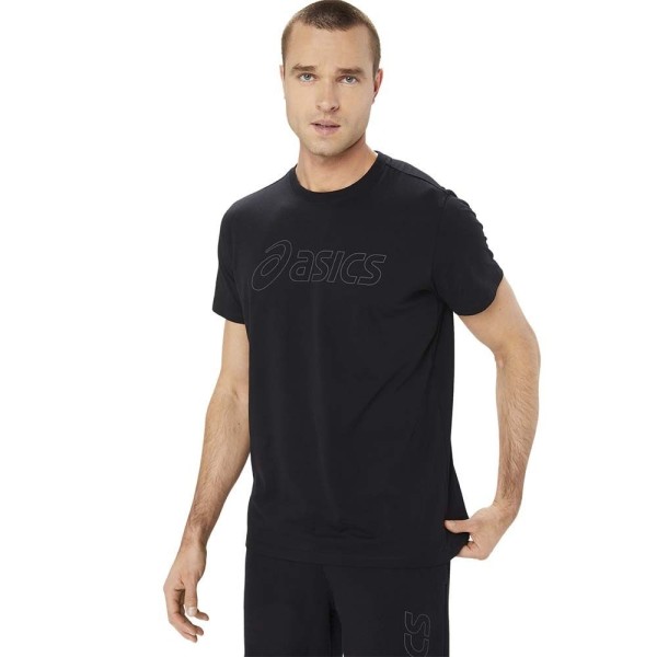 Camiseta Negra Asics Logo SS 3