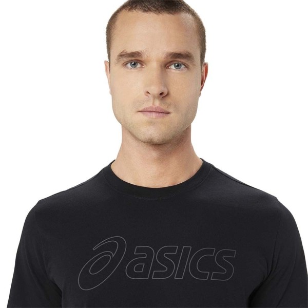 Camiseta Negra Asics Logo SS 4