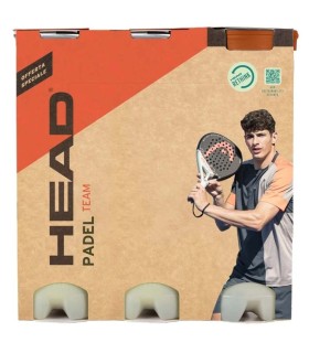 Pack de pelotas Head Padel Team (3 tubos de 3 pelotas) 1