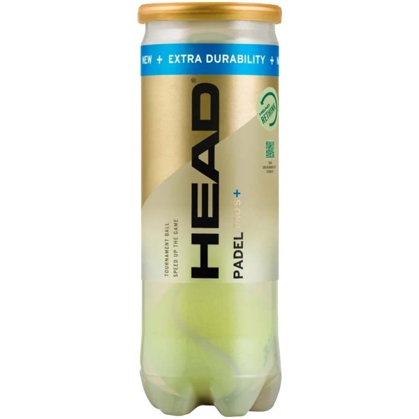 Bote de 3 pelotas Head Padel Pro S+ 1