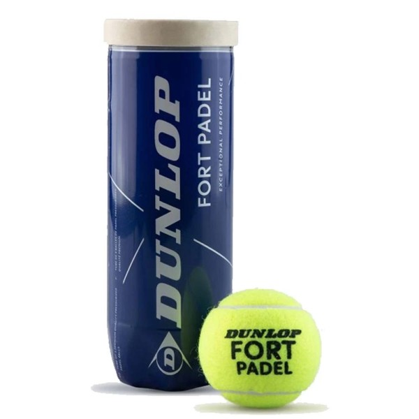 Bote de 3 pelotas de padel Dunlop Fort 1