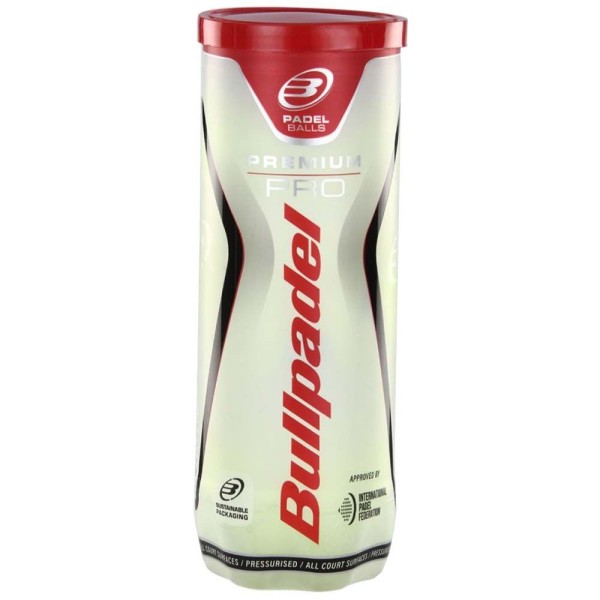Bote de 3 pelotas Bullpadel Premium Pro 1