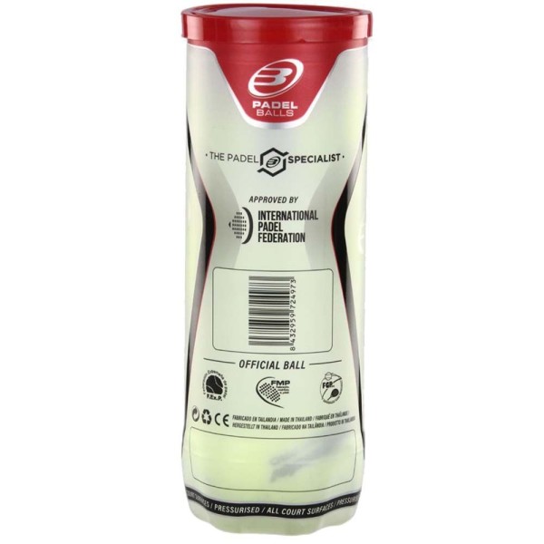 Bote de 3 pelotas Bullpadel Premium Pro 3