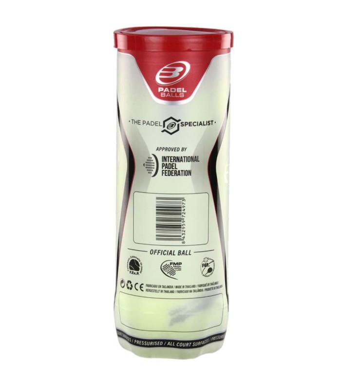 Bote de 3 pelotas Bullpadel Premium Pro 3