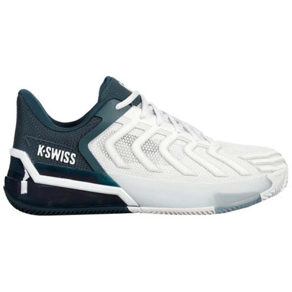 Zapatillas K-Swiss Ultrashot 4 Clay Blancas / Azul Petróleo 1