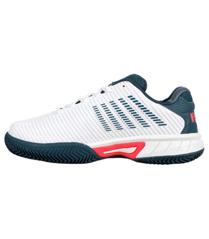 K-Swiss Hypercourt Express 2 Junior White Navy Blue Shoes | IPONTENNIS