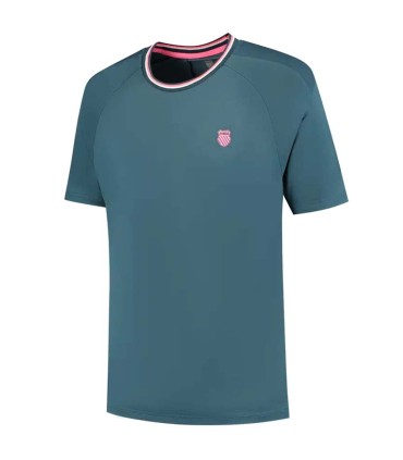 K-Swiss Hypercourt Mesh T-Shirt Petrolblau | IPONTENNIS