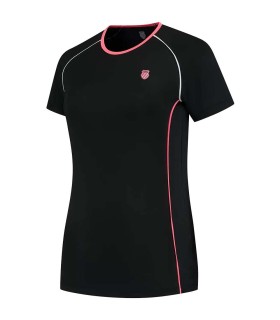 Camiseta Negra para Mujer K-Swiss Hypercourt Crew Tee 1