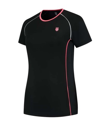 Camiseta Negra para Mujer K-Swiss Hypercourt Crew Tee 1