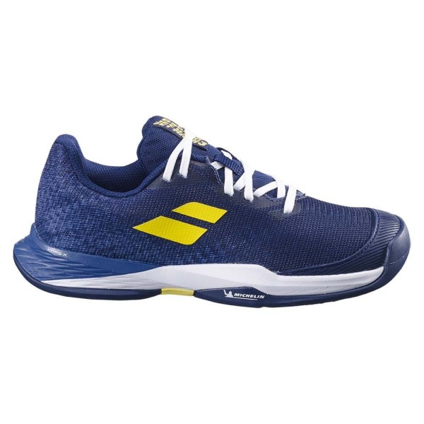 Babolat Jet Mach 3 Junior navy blue shoes | IPONTENNIS