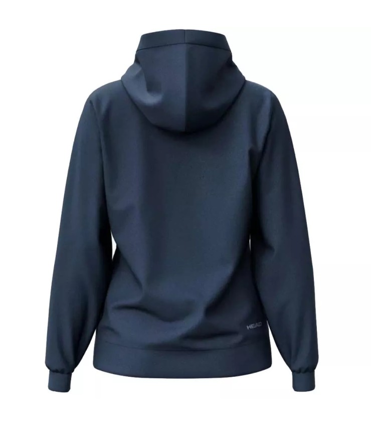 Women's Head Club Original Navy Blue Hoodie | IPONTENNIS
