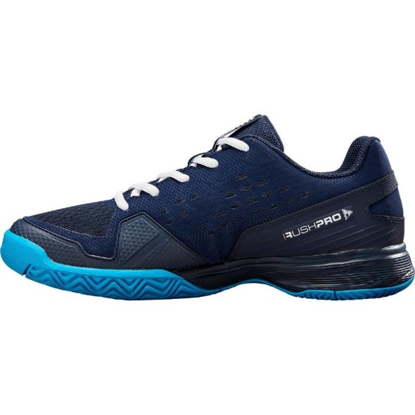 Wilson Rush Pro L Navy Blue White Junior Schuhe  | Ipontennis