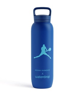 Waterdrop Novak Djokovic Blue Thermal Bottle